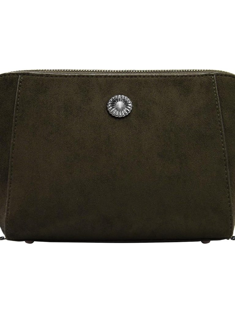 Suede Crossbody Bags For Women Trendy Vegan Faux Suede Purse Medium Suede Should